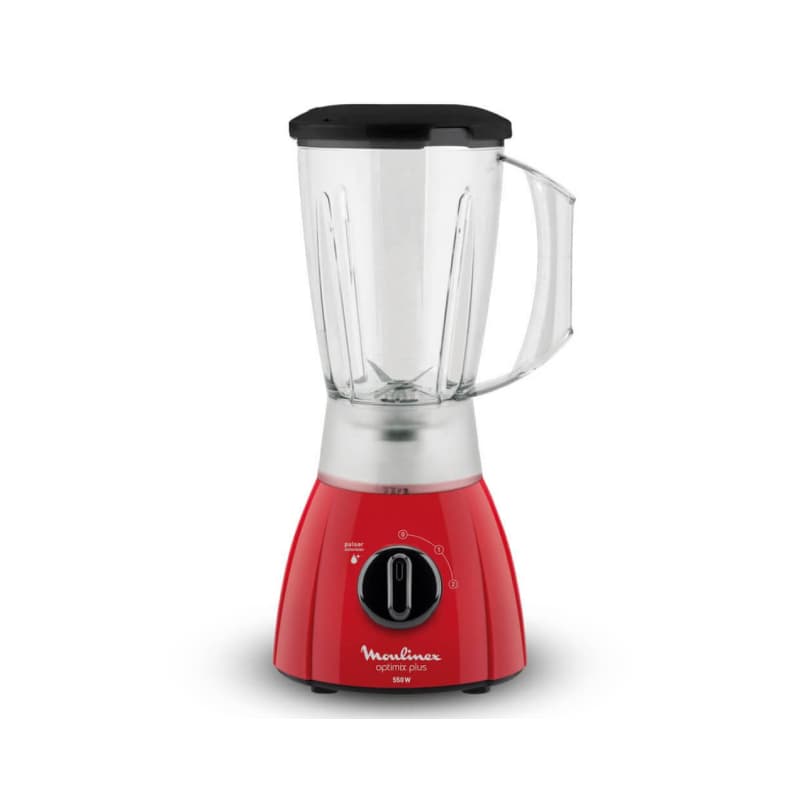 LICUADORA MOULINEX LM270558 OPTIMIX PLUS ROJA - 2 VEL 550W 2LTS