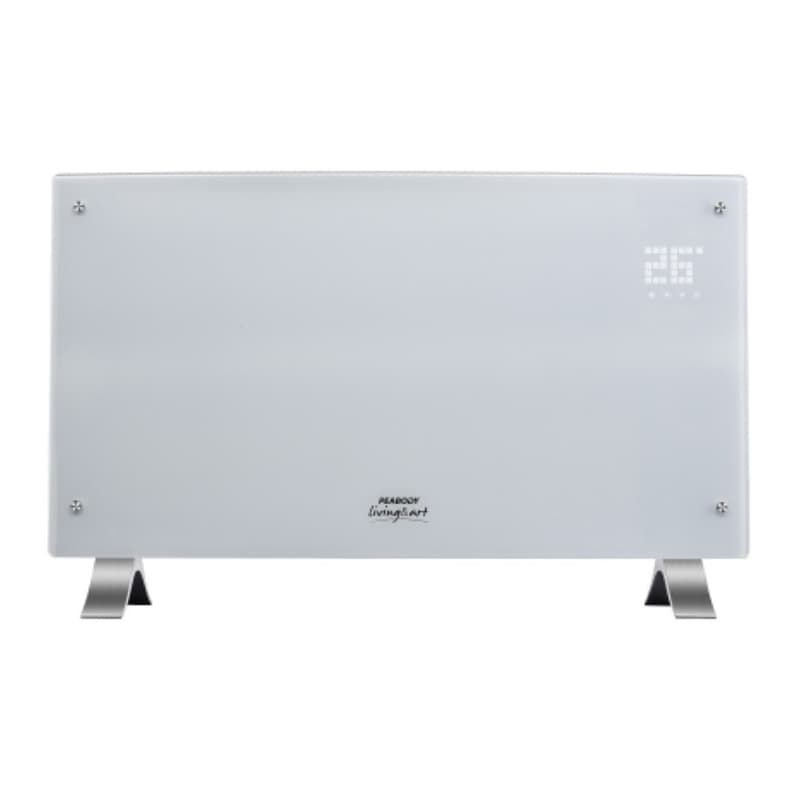 VITROCONVECTOR PEABODY PE-VQD20B - BLANCO2000W TERMOSTATO FRENTE CURVO TOUCH PANEL DISPDIGITAL