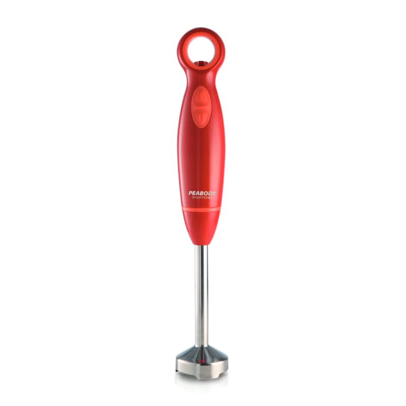 LICUADORA DE MANO PEABODY PE-LM322R - ROJA 600 W ACC BATIDOR PIE DE ACERO