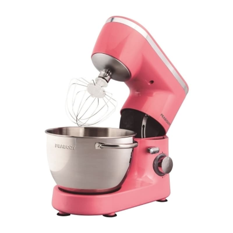 BATIDORA DE MESA PEABODY PE-BM110P PLANETARIA - ROSA 1000W 4LTS 6 VEL ENGR METALICO ACC