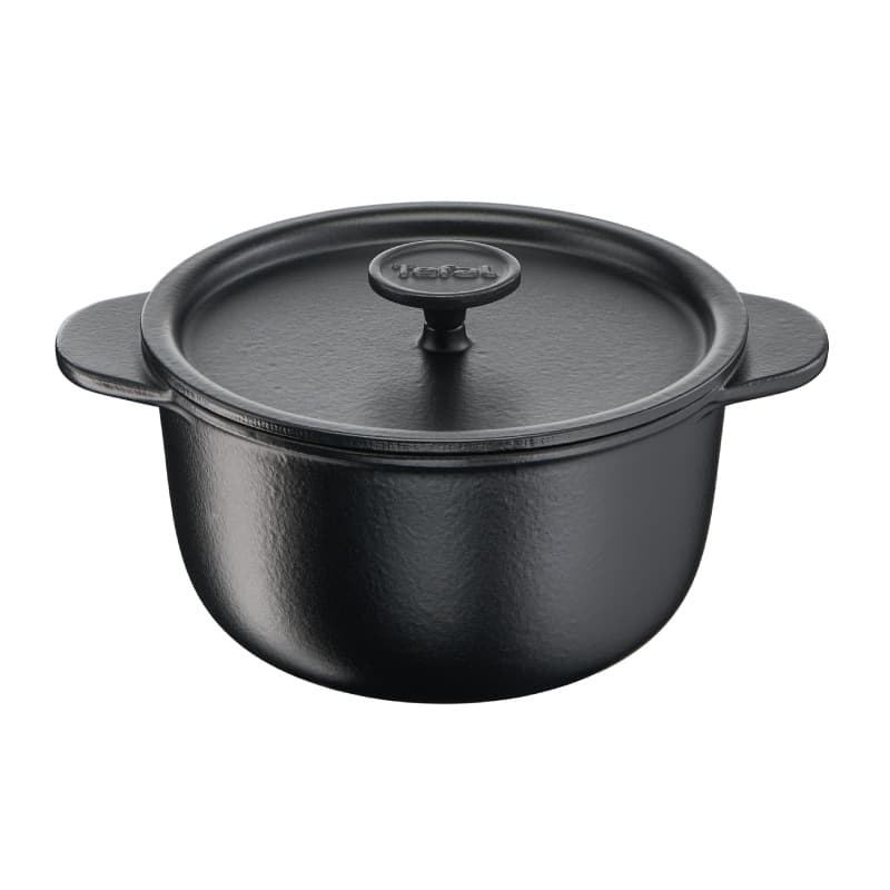 OLLA OVALADA TEFAL  TAPA - TRADITION 20CM 8MM DE HIERRO FUNDIDO (E2254404)