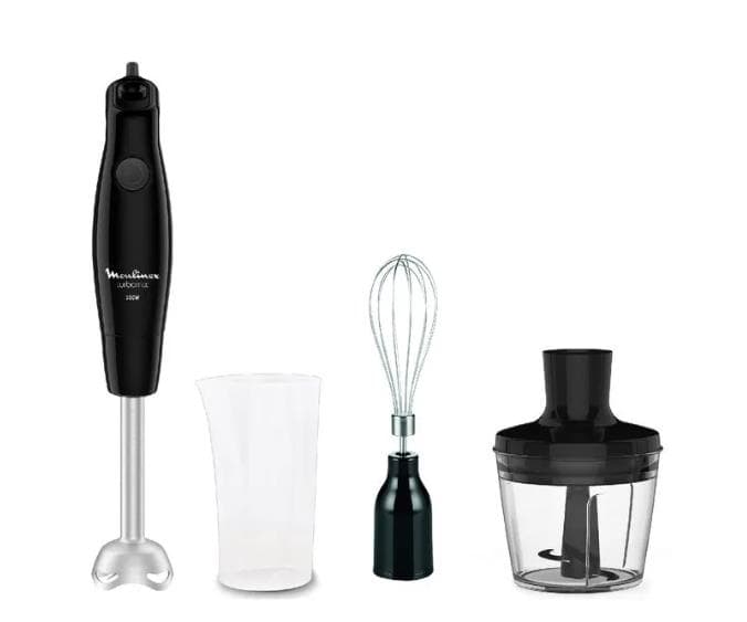 LICUADORA DE MANO MOULINEX DD1238AR TURBOMIX 3 EN 1 - 350W PIE AINOX