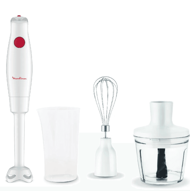 LICUADORA DE MANO MOULINEX TURBOMIX PLUS PLASTIC FOOT CHOP WHITE 600W (DD12Z2A0)