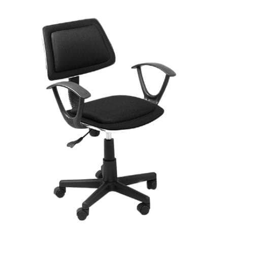 Silla Secretarial Xtech Roma Negra Con Reposabrazos y Altura Regulable – AM160GEN48