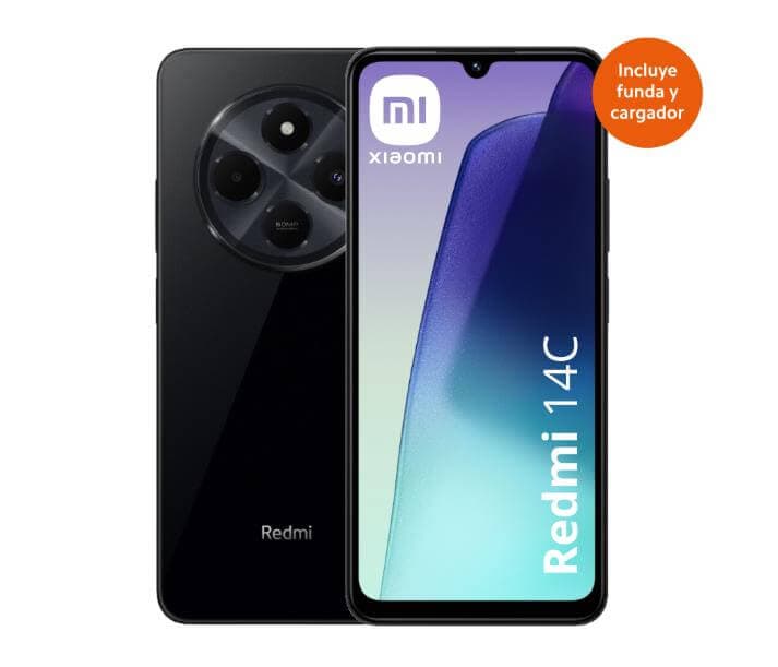CELULAR XIAOMI REDMI 14C 4GB-128GB MIDNIGHT BLACK DUAL NANO SIM (MZB0JDNAR)
