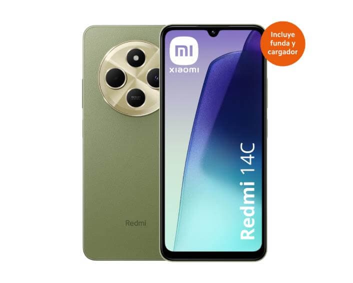 CELULAR XIAOMI REDMI 14C 4GB-128GB SAGE GREEN DUAL NANO SIM (MZB0JDQAR)