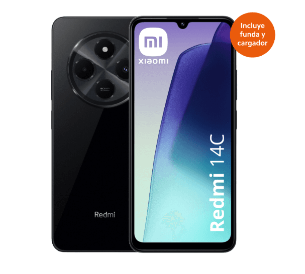 CELULAR XIAOMI REDMI 14C 4G-256GB MIDNIGHT BLACK DUAL NANO SIM (MZB0JDMAR)