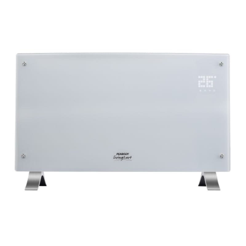 VITROCONVECTOR PEABODY PE-VQD20B - BLANCO2000W TERMOSTATO FRENTE CURVO TOUCH PANEL DISPDIGITAL
